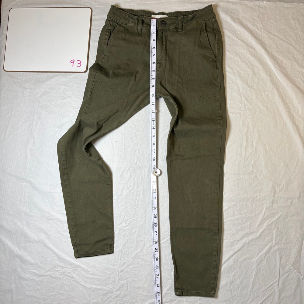 DL1961 Women Olive Green Slouchy Skinny Pants Size 24 (Typical Size 00) - Picture 3 of 12